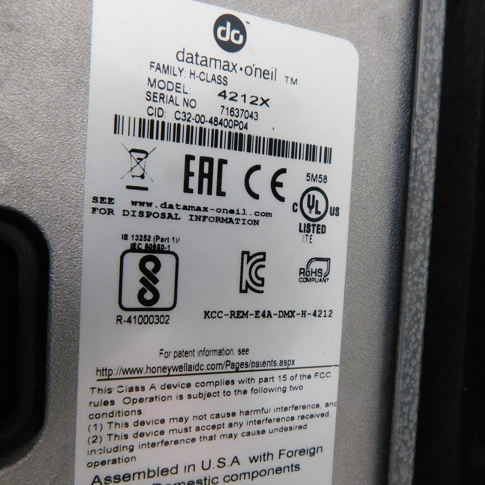 Label Applicator Automated Stand w/ Datamax H-4212X 4
