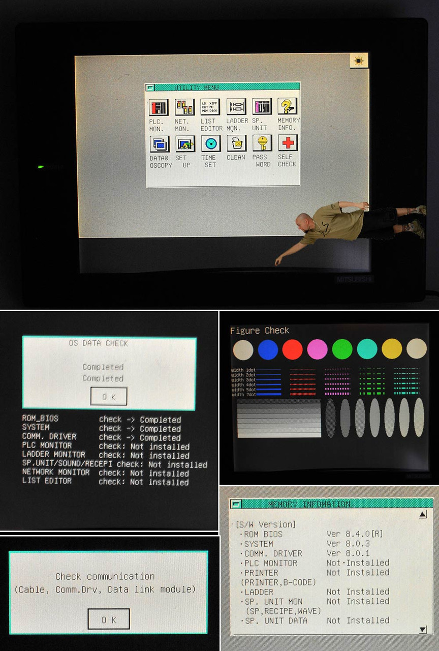 Mitsubishi A970GOT-SBA Graphic Operation Terminal Color Touch