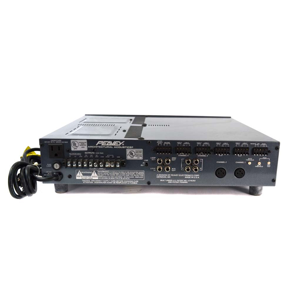 Peavey UMA 150T II Mixer/Amplifier Four Mic/Line Inputs XLR/Dual