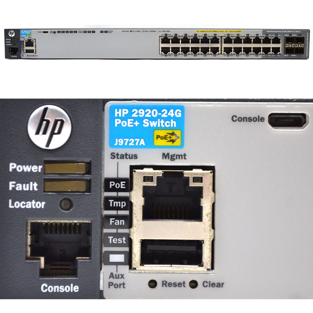 Hp J9727a Module HP J9727A 2920-24G POE+ Managed Gigabit Ethernet Switch