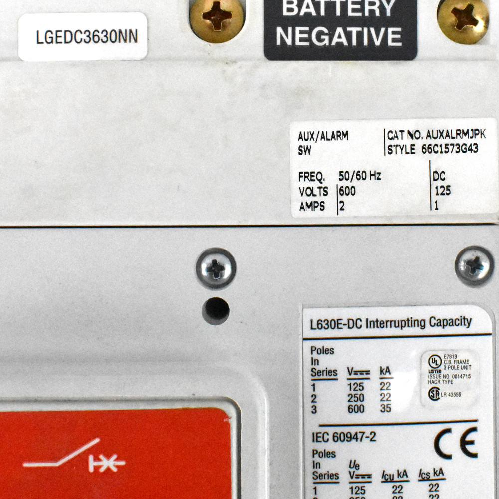 Interruttore Automatico Eaton L630H LGH3630NN 3 Poli 600 Amp 600V Interruttore Automatico Eaton L630H LGH3630NN 3 Poli 600 Amp 600V
