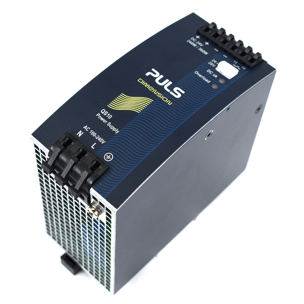 PULS QS10.241 DIN Rail Power Supply OUT: 1PH 24VDC 10A IN: 100