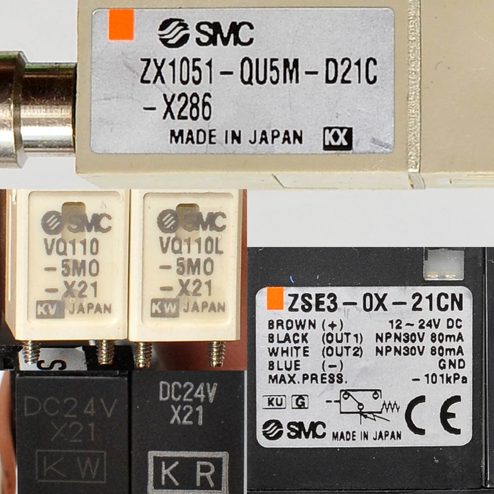 SMC ZX Vacuum Ejector Generator with ZSE3 Digital Pressure Switch
