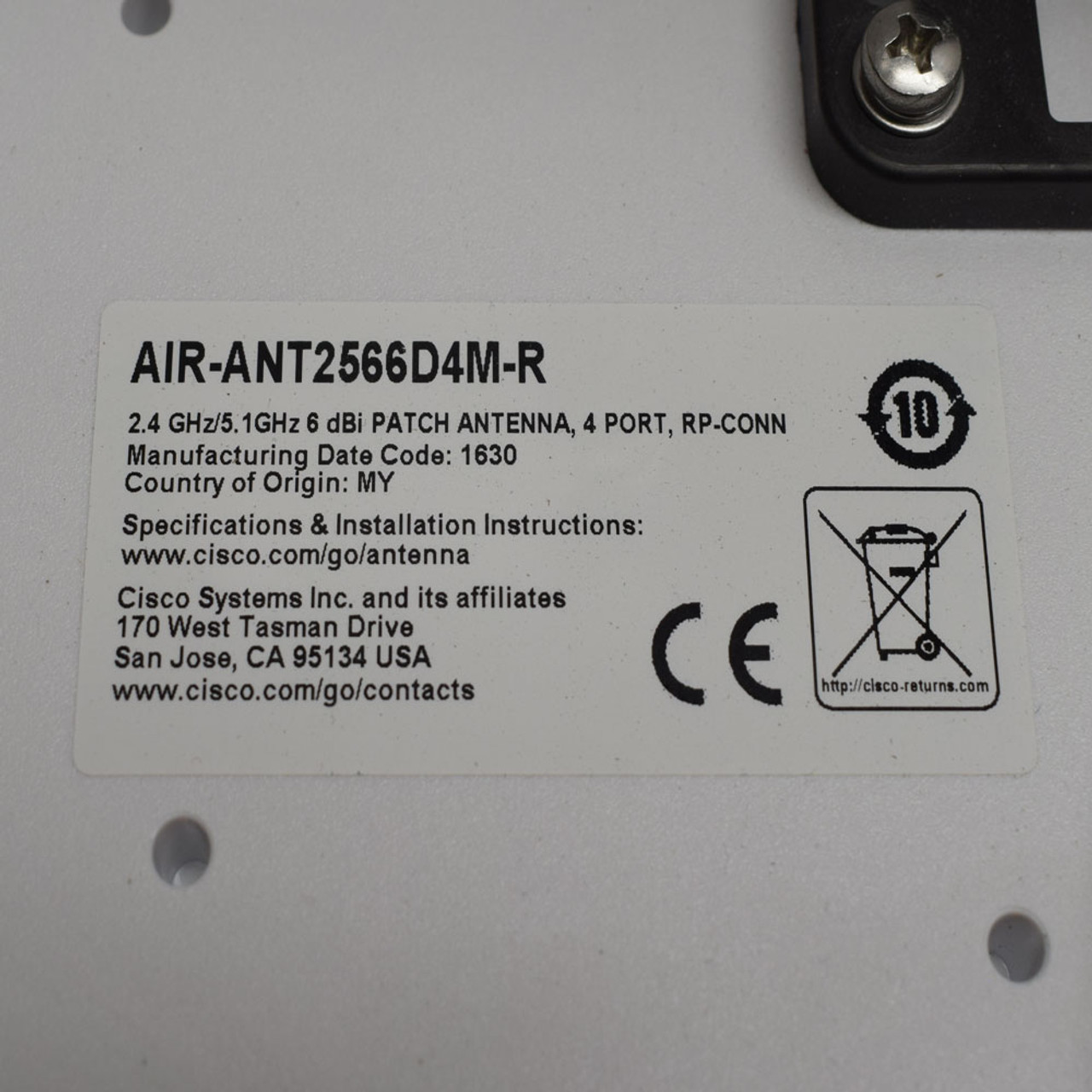(未使用･未開封品)　CISCO 2.4 GHz. 6.5 dBi Diversity Patch アンテナ RP-TNC コネクター付属 AIR-ANT2465P-R gsx453j Amazon.com: Cisco Aironet Dual-Band Directional Wi-Fi Patch