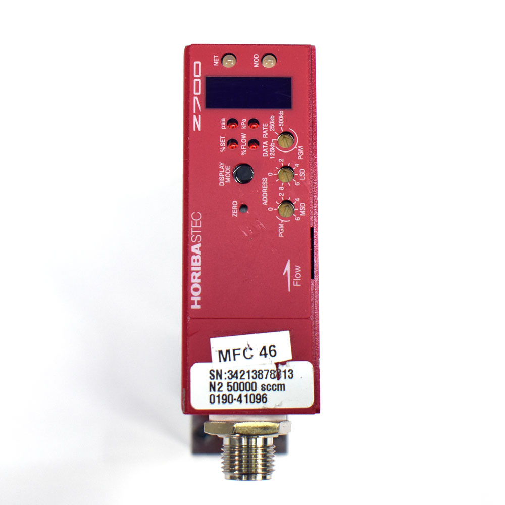 Horiba Stec SEC-Z724AGX Mass Flow Controller MFC N2/50000SCCM D Horiba Stec SEC-Z724AGX Mass Flow Controller MFC N2/50000SCCM D