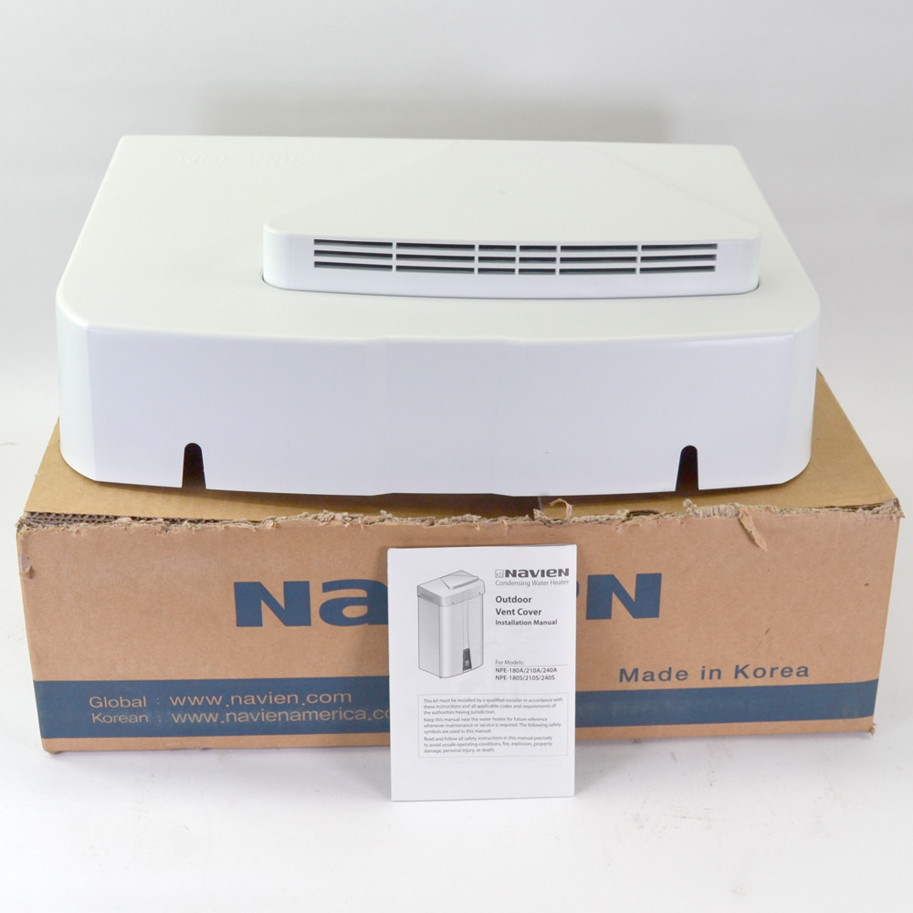 Navien NPE-240 30010604A Outside Vent Kit Polypropylene White