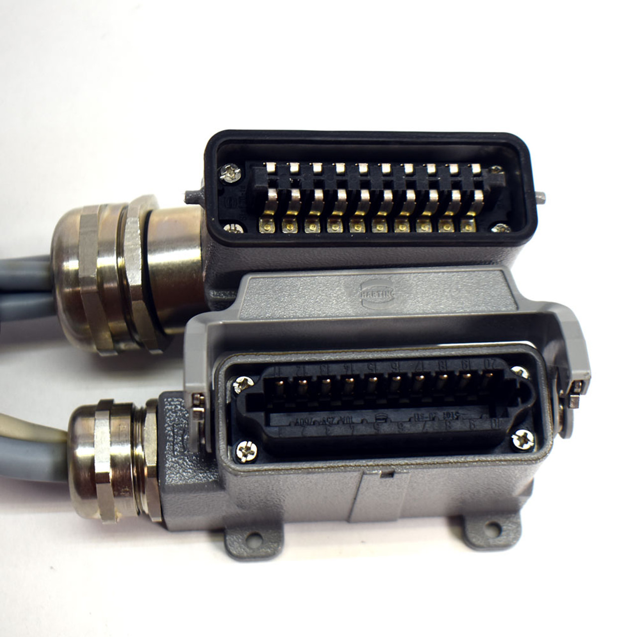 Harting 10A 25V~/60V- Han Male & Female 20-Pin Locking