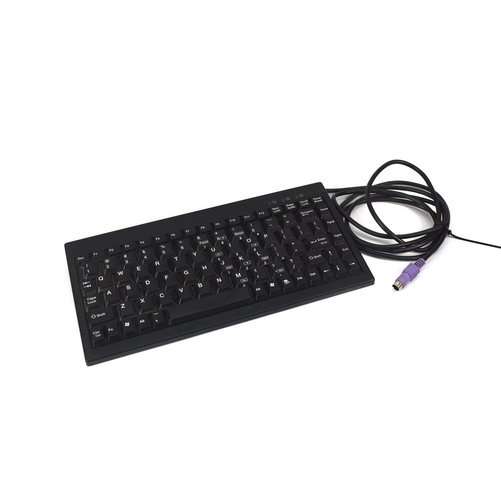 Adesso ACK-595 Mini 88-Key Black Keyboard PS/2 Corded w/ Numeric