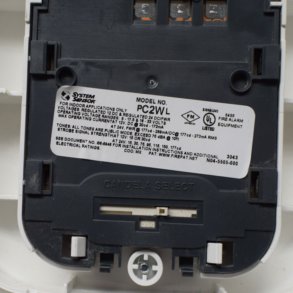 Pc2w System Sensor 12/24VDC Strobe and Fire Alarms SCW, PC2W and PC2WL