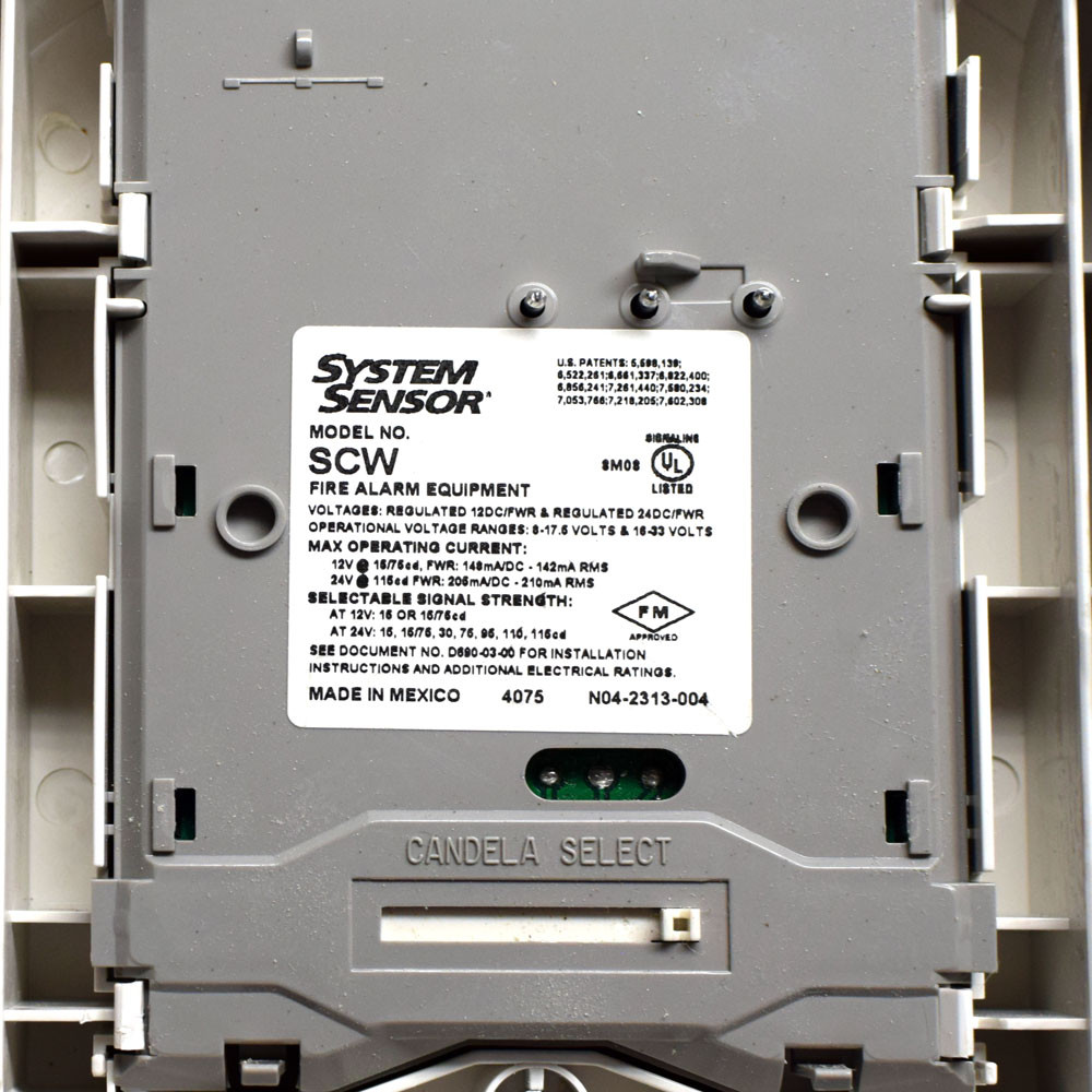 Pc2w System Sensor 12/24VDC Strobe and Fire Alarms SCW, PC2W and PC2WL