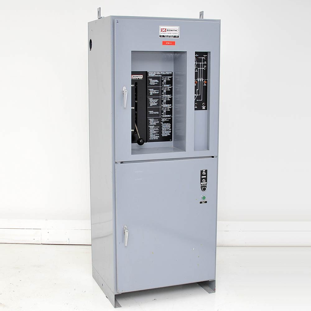 Zenith 225A 480V Automatic Transfer Switch w/Emergency