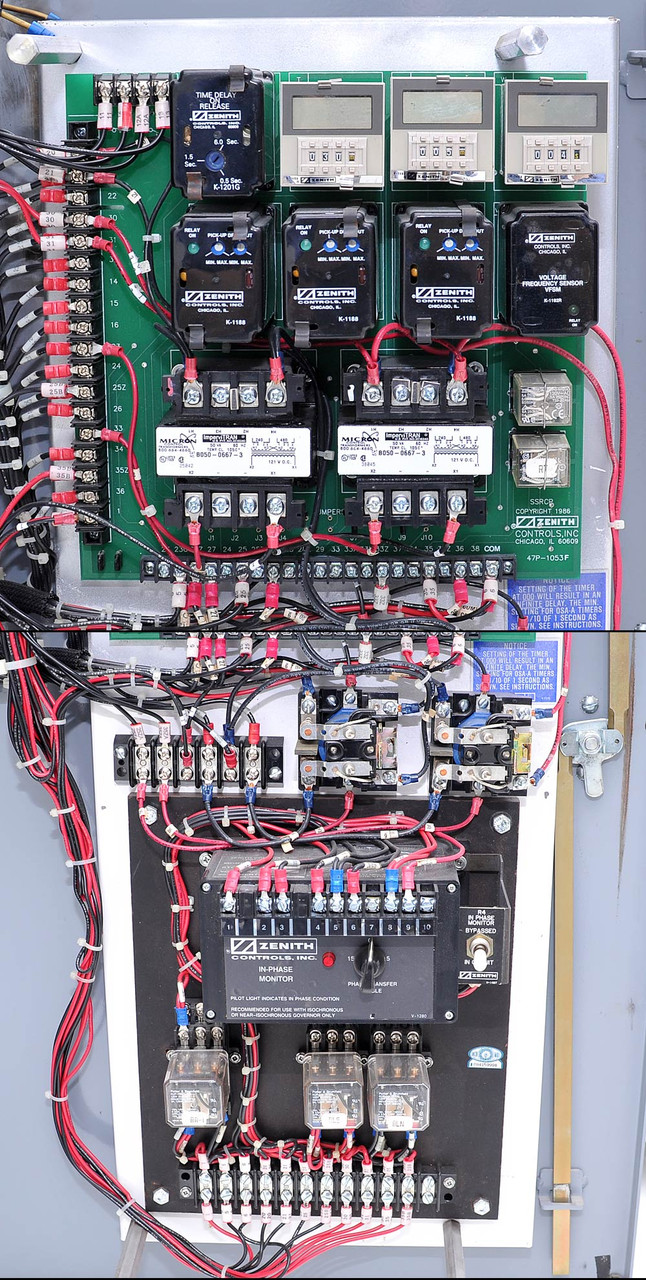 Zenith 225A 480V Automatic Transfer Switch w/Emergency Manual