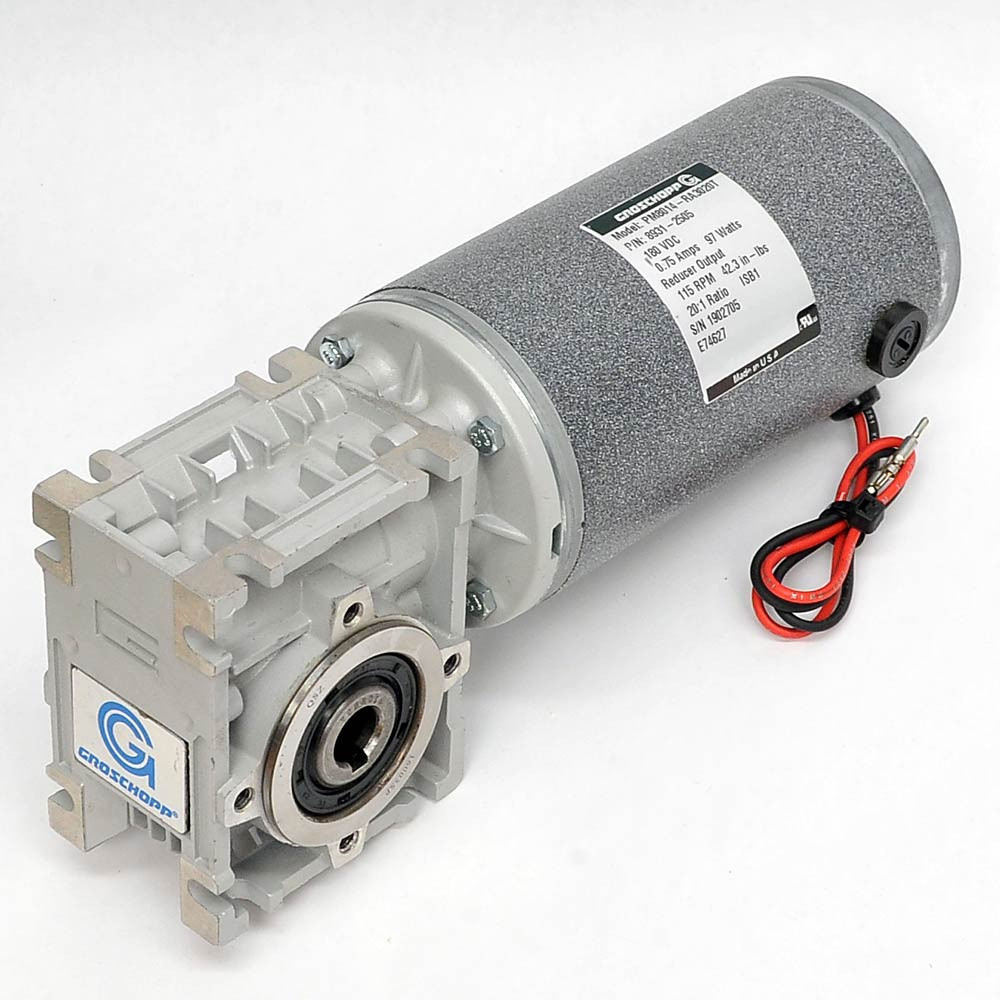 Groschopp PM8014-RA3020T PM Gearmotor 180VDC 97 Watt 115 RPM .55