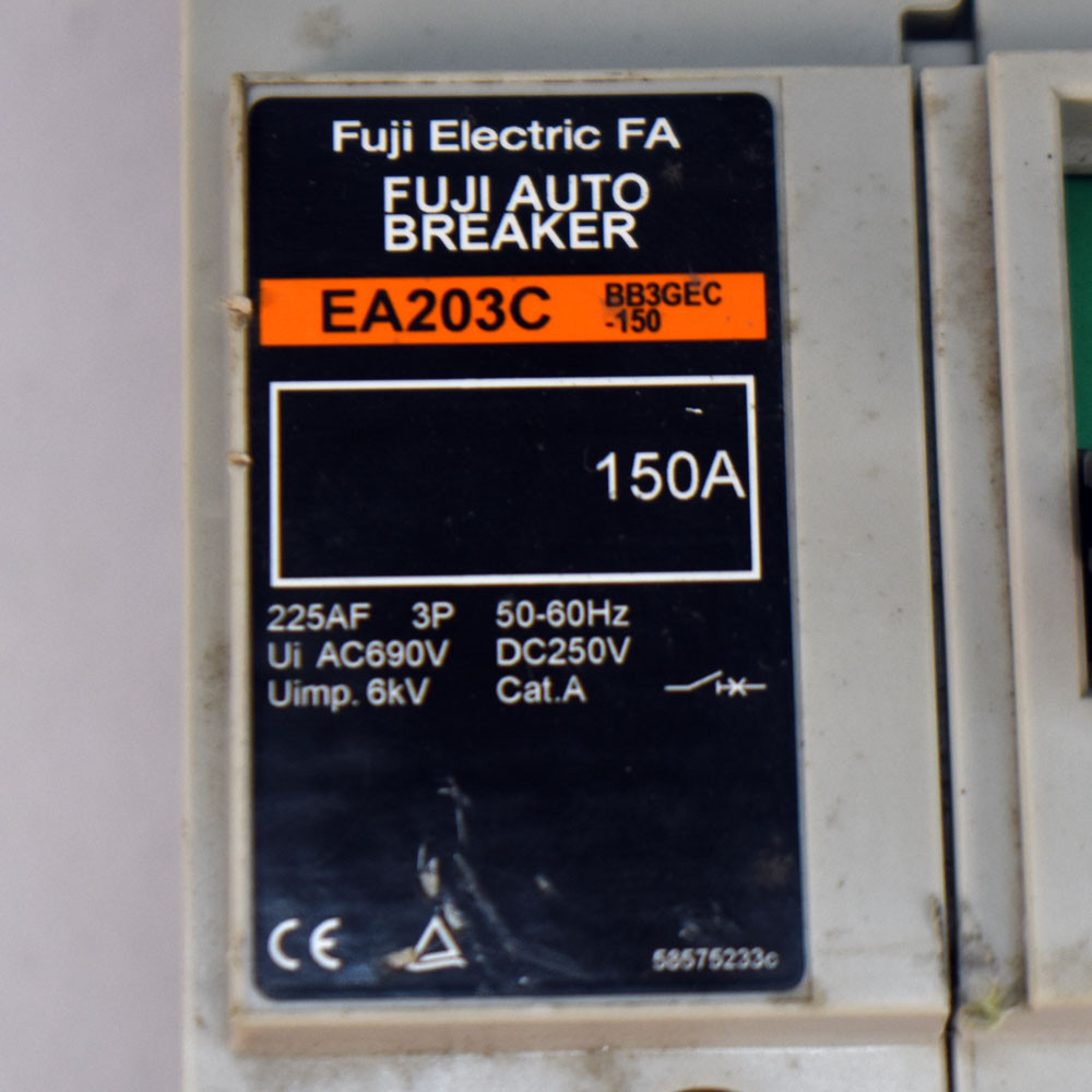 Fuji Electric EA203C-BB3GEC-150 Amp 3-Pole 150A 690VAC/250VDC Auto
