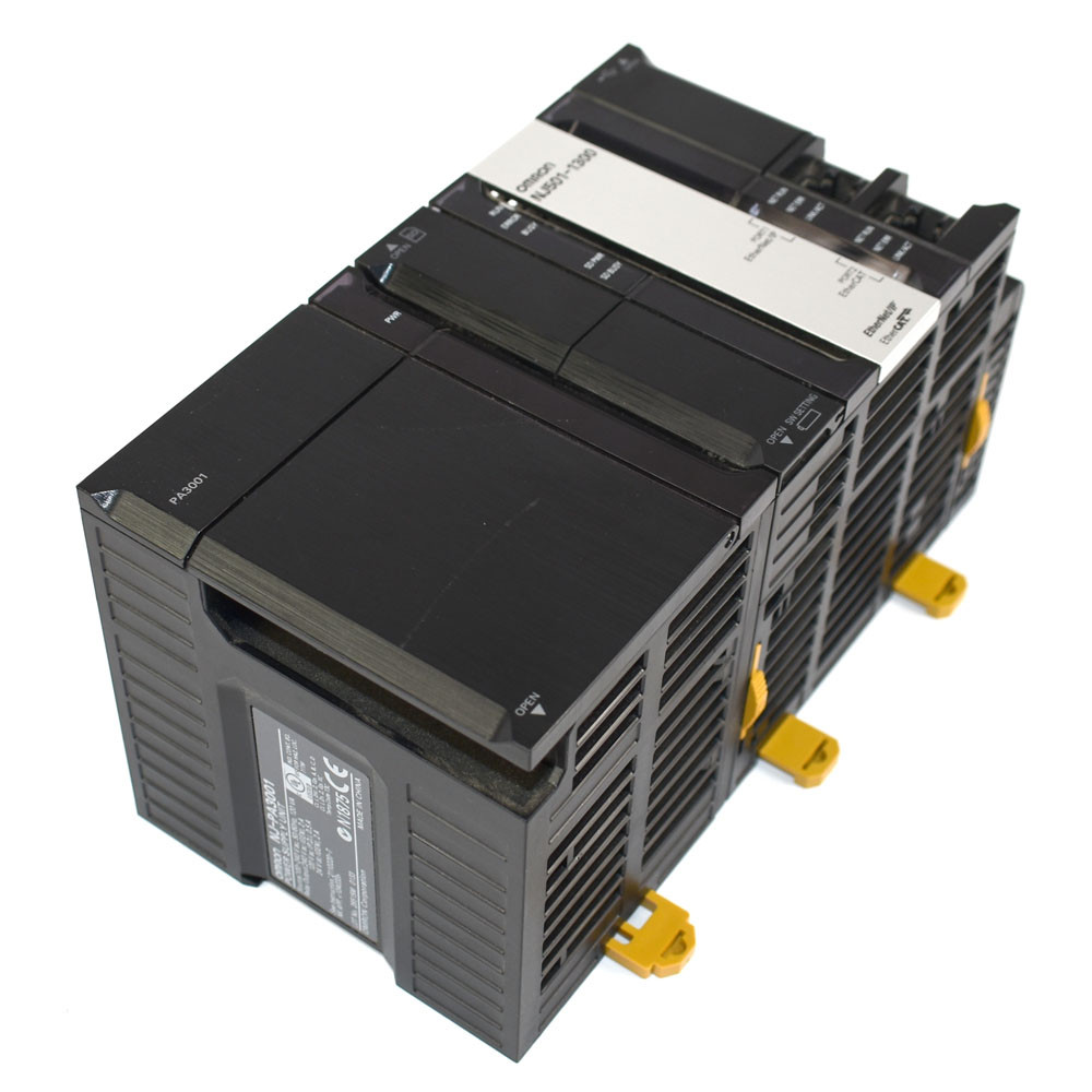 Omron NJ501-1300 PLC CPU Unit w/ NJ-PA3001 Power Supply Unit and