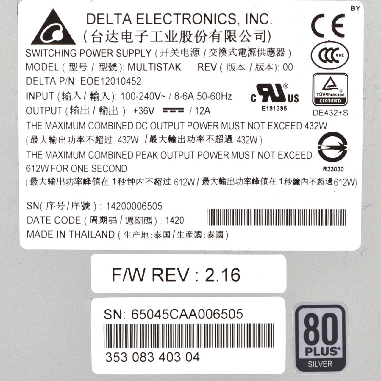 84057

RC限定シリーズ 

1/12RC ブラックポルシェ 934 HP 723572-001 432W Delta MULTISTAK Power Supply