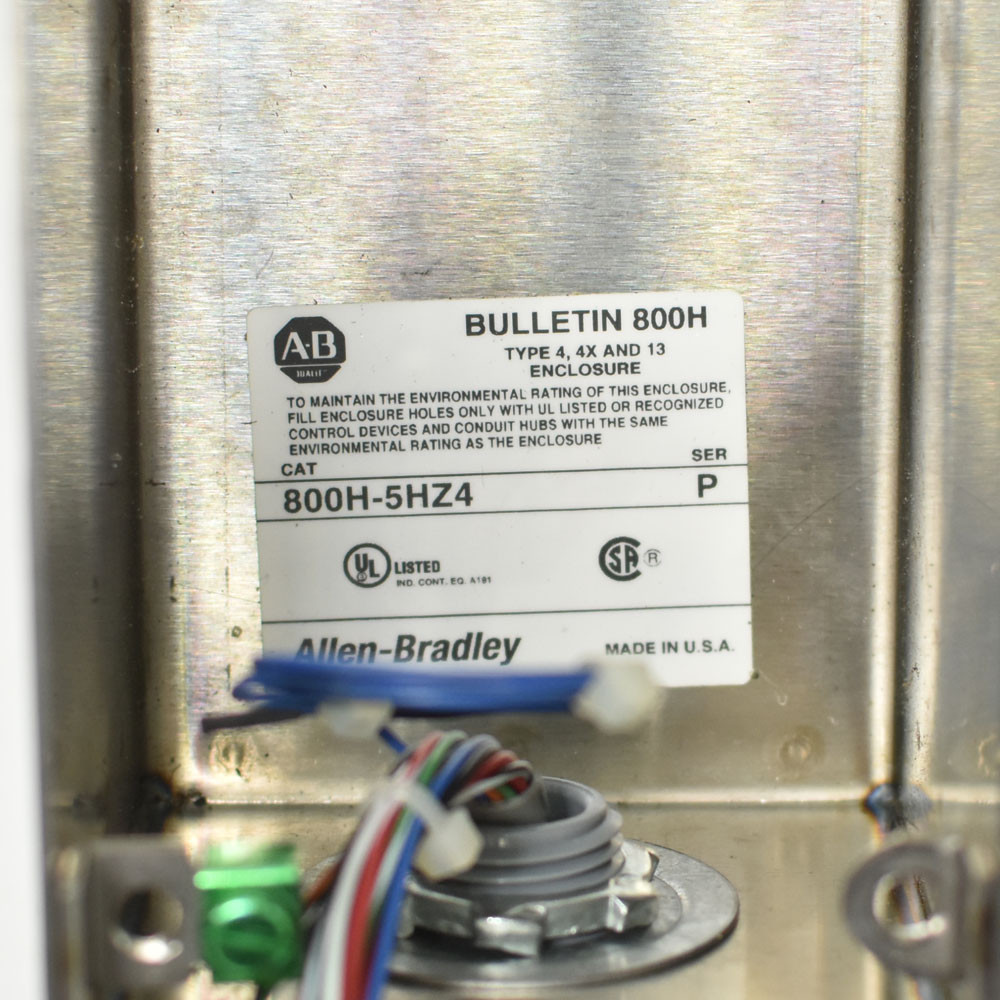 Allen-Bradley 800H-5HZ4 Enclosure SS w/ (5) 800T Push Buttons 30mm