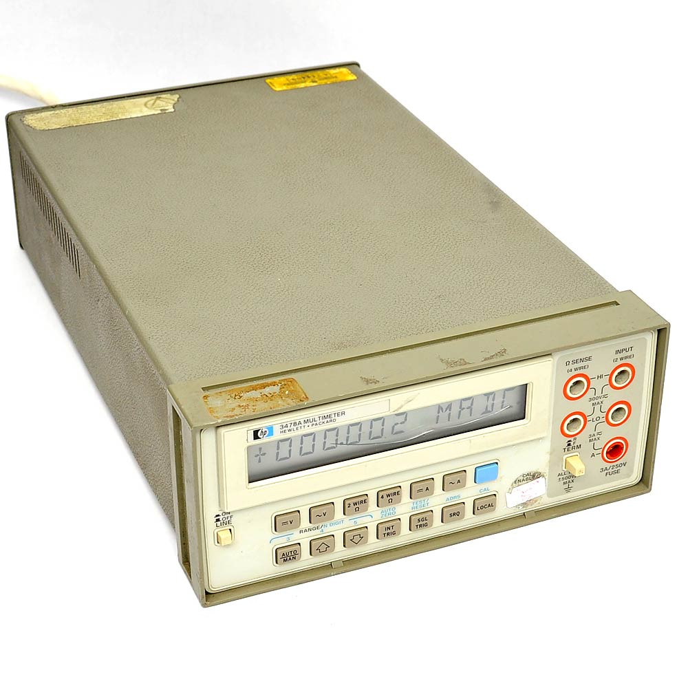 HP 3478A Digital Multimeter DMM 5-1/2 Digit AS-IS 0.6 Ohm Short