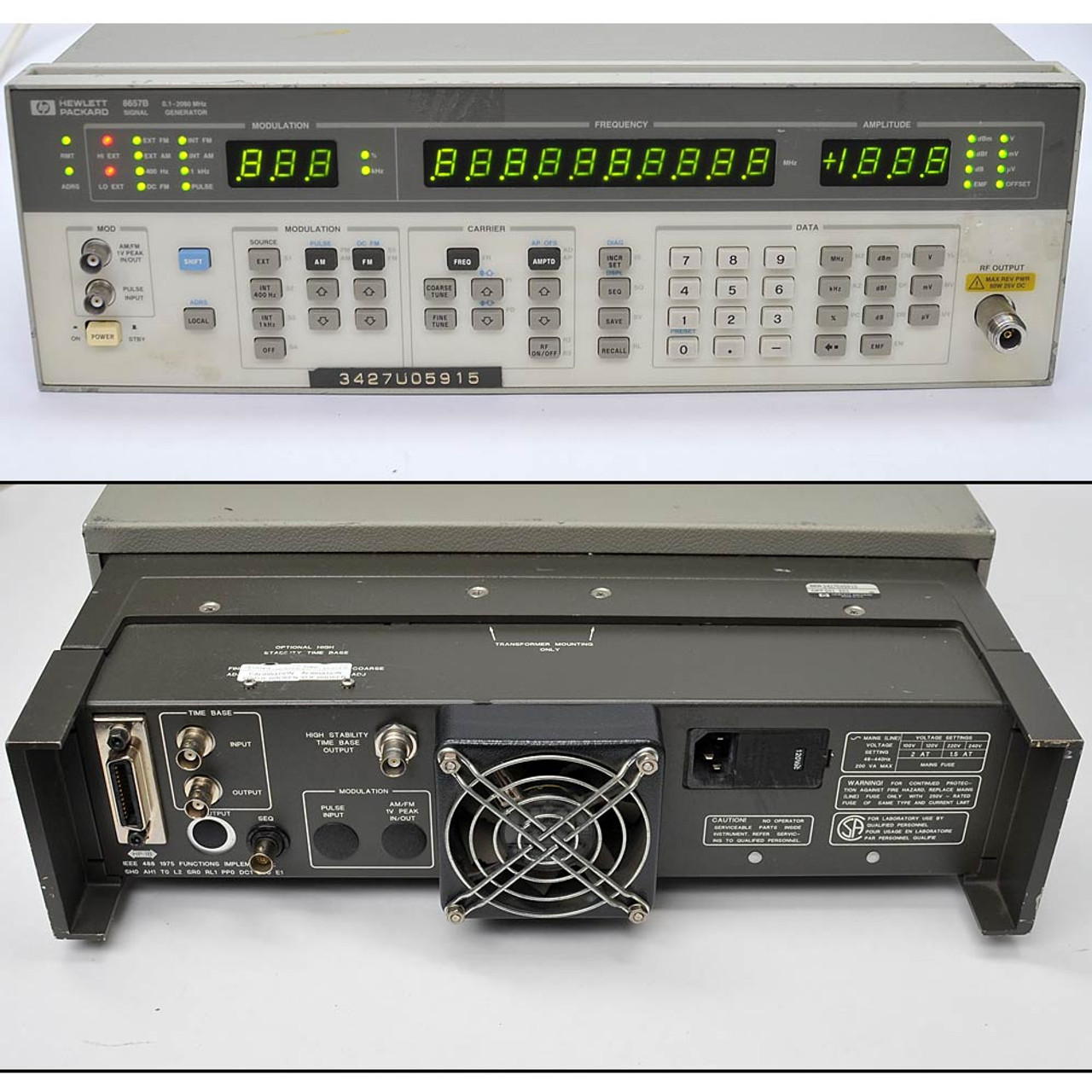 【横河・ヒューレット・パッカード】HP 8657B シンセサイズド標準信号発生器 横河・ヒューレット・パッカード】HP 8657B シンセサイズド標準