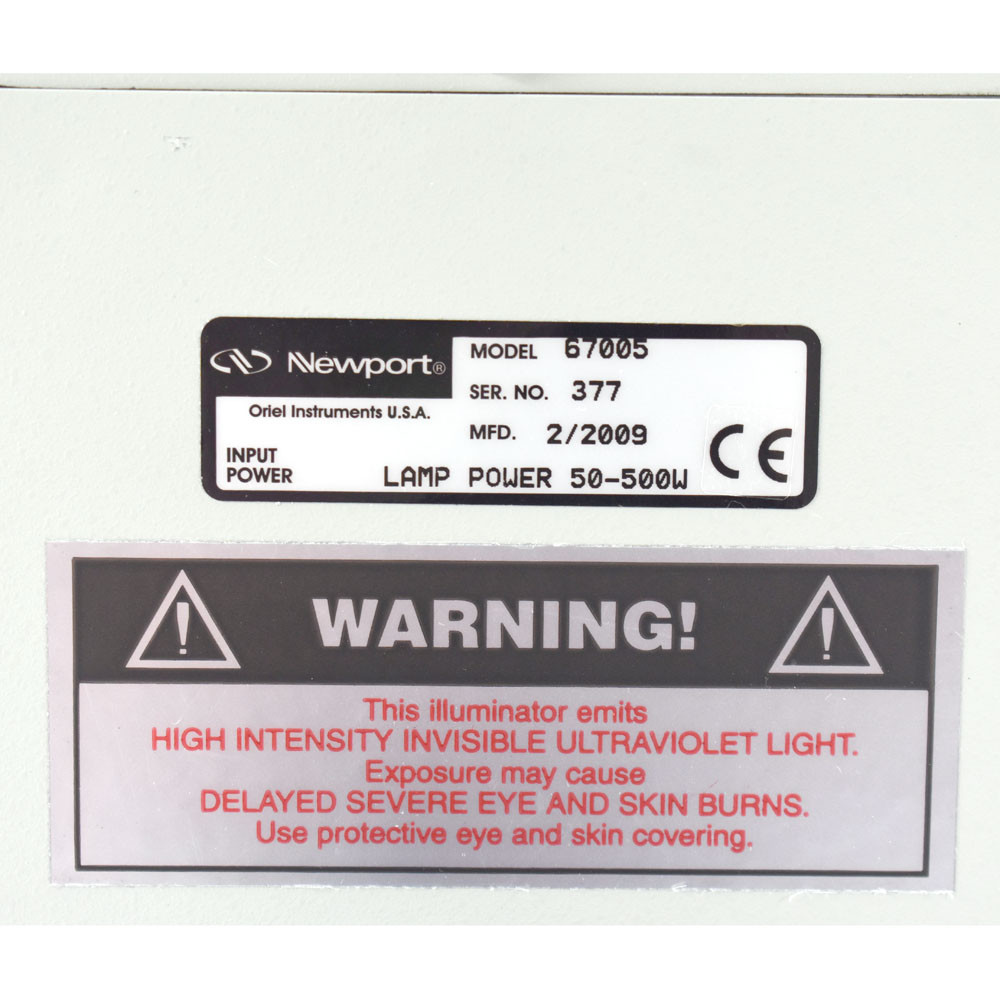 Newport 67005 Arc Lamp Housing 50-500W F/1 Asphere 1.5