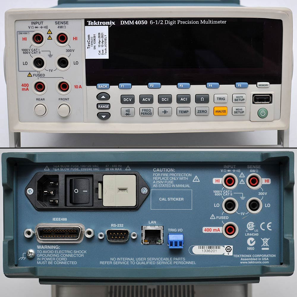 Tektronix DMM4050 6-1/2 Digit Precision Multimeter Dim Display 10A