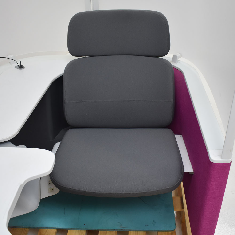 Steelcase Brody Privacy Cubicle Work Study Pod Lounge Chair Desk