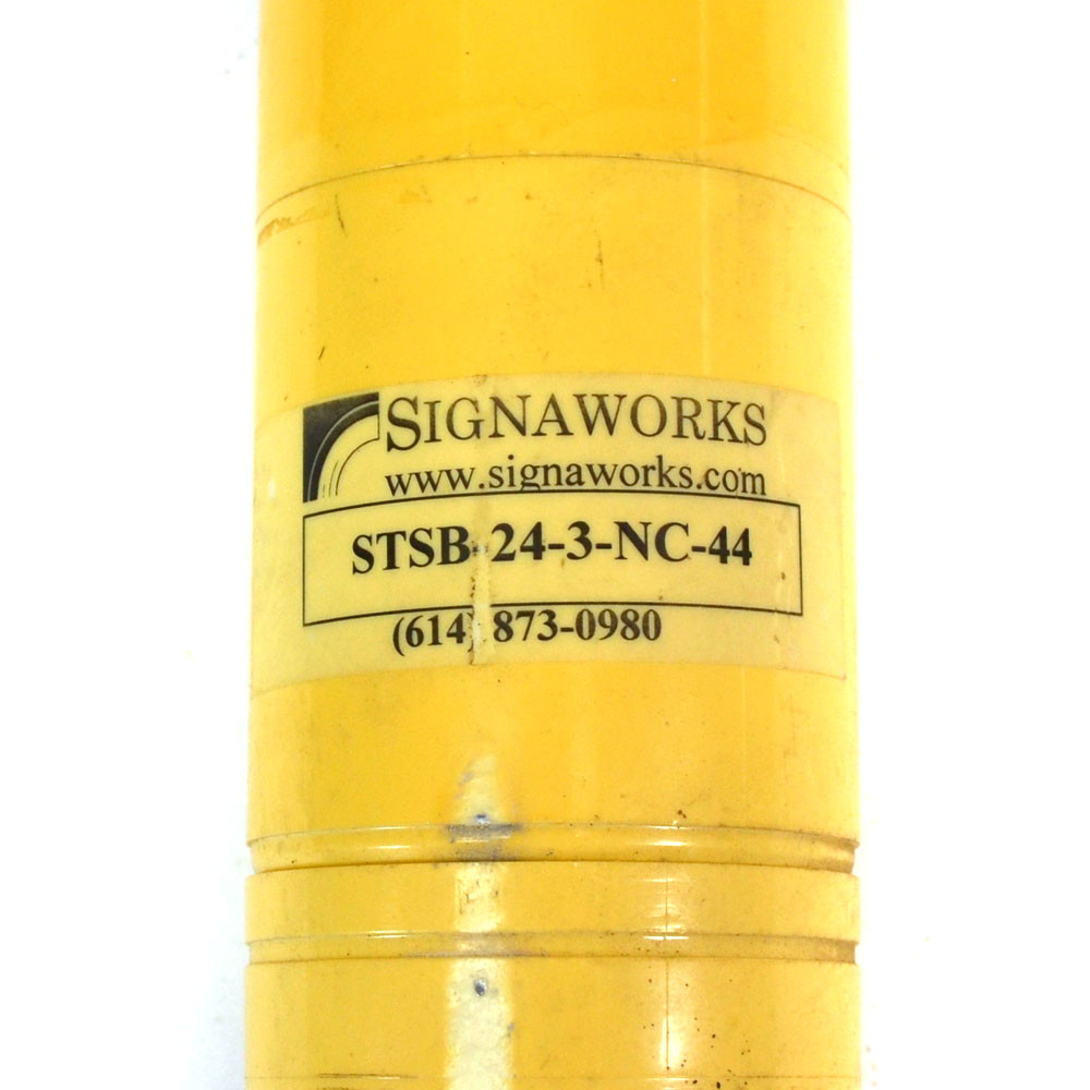 Signaworks Signaworks STSB-24-3-NC-44 Standard Andon Tower Light Stack Yellowing ...