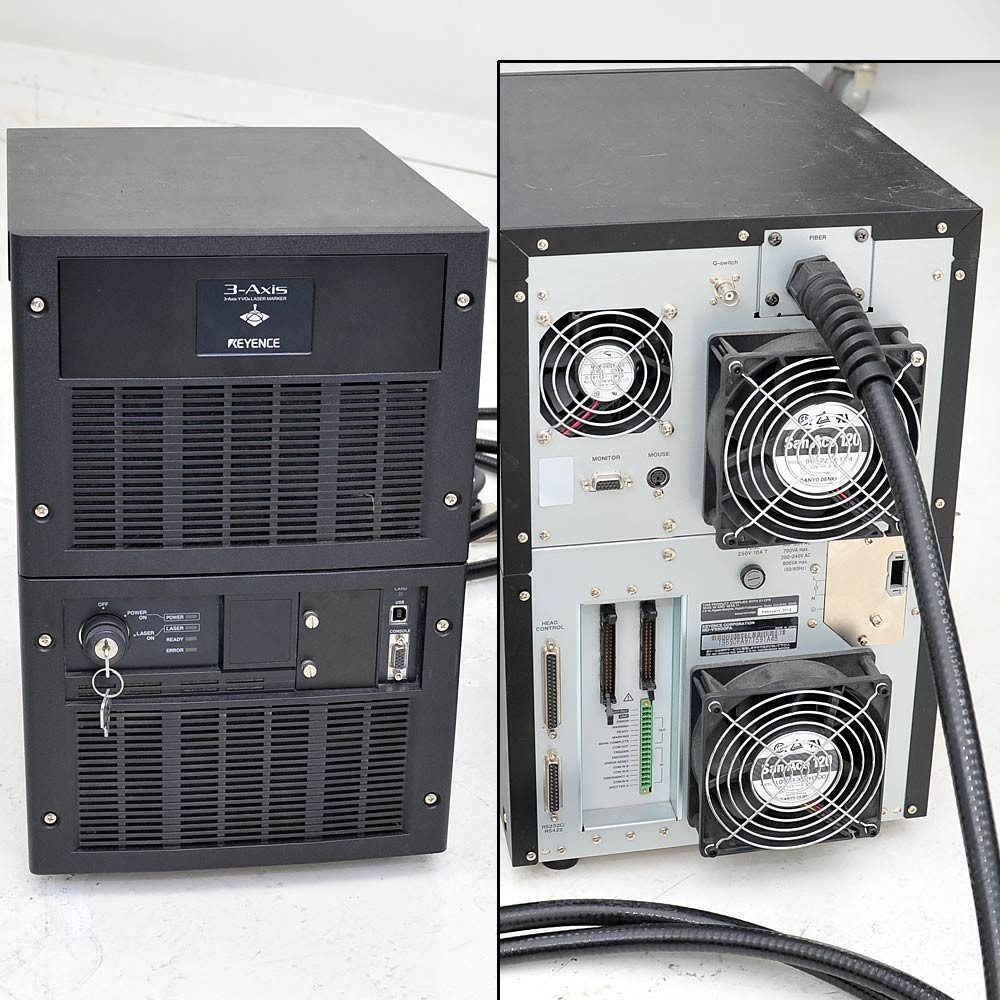 Keyence MD-V9900FA 3D Laser Marker Engraver No Main Light Output