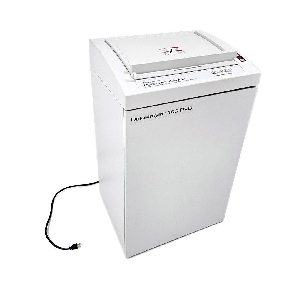Whitaker Brothers Datastroyer 103-DVD Disc CD Shredder Whitaker Brothers Datastroyer 103-DVD Disc CD Shredder
