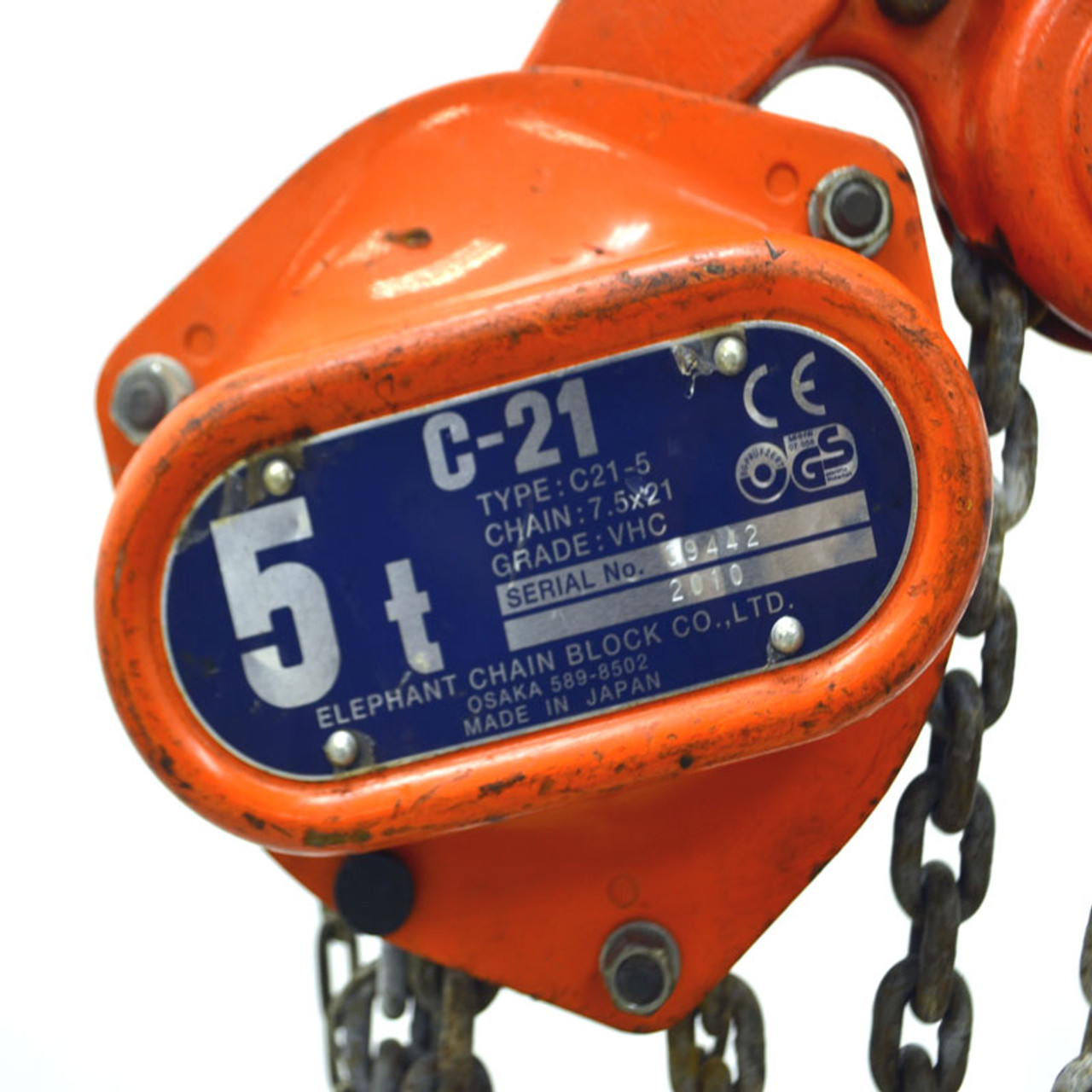 ELEPHANT CHAINBLOCK チェーンブロック 2t ELEPHANT K-II チェーンブロック 2トン×3M