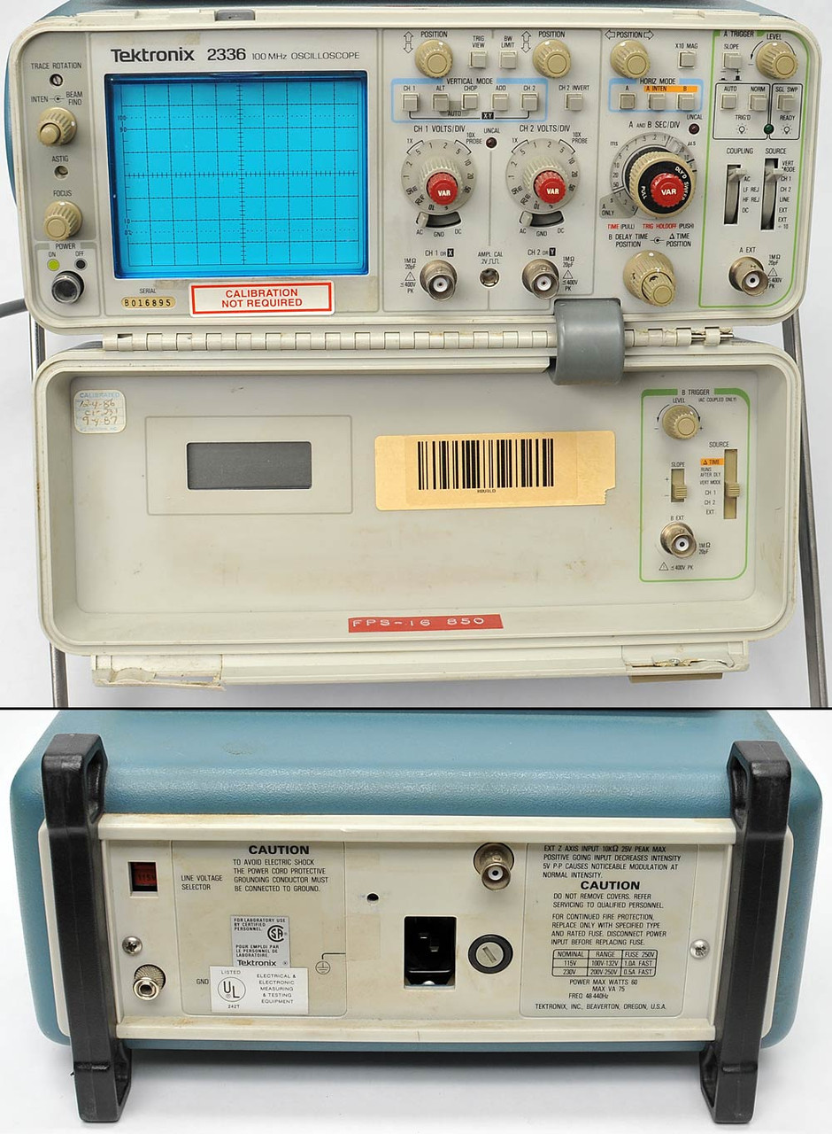 Tektronix 2336 Oscilloscope 2 Channels 100MHz Ch.B Glitches, Bad