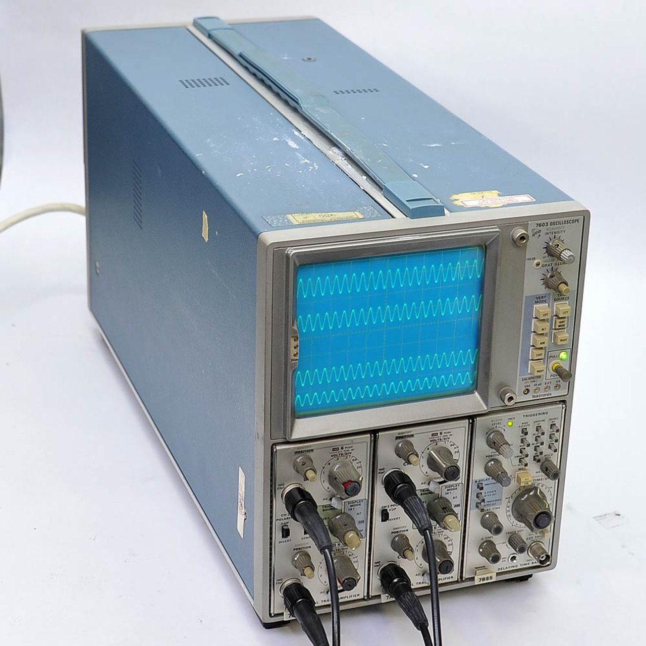 Tektronix 7603 Vintage Oscilloscope with 7A26 7A18 7B85 - Parts