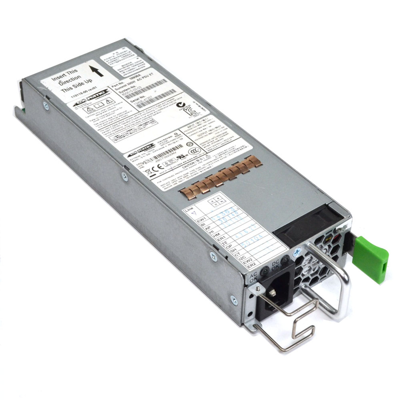 Extreme Networks 10930A Summit 300W AC PSU XT Power Supply