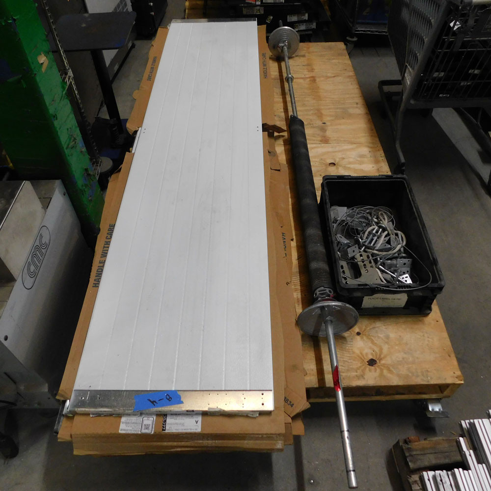 Commercial Garage Door w/ Panels, Springs, Rails & Hardware 9'W x 10'H