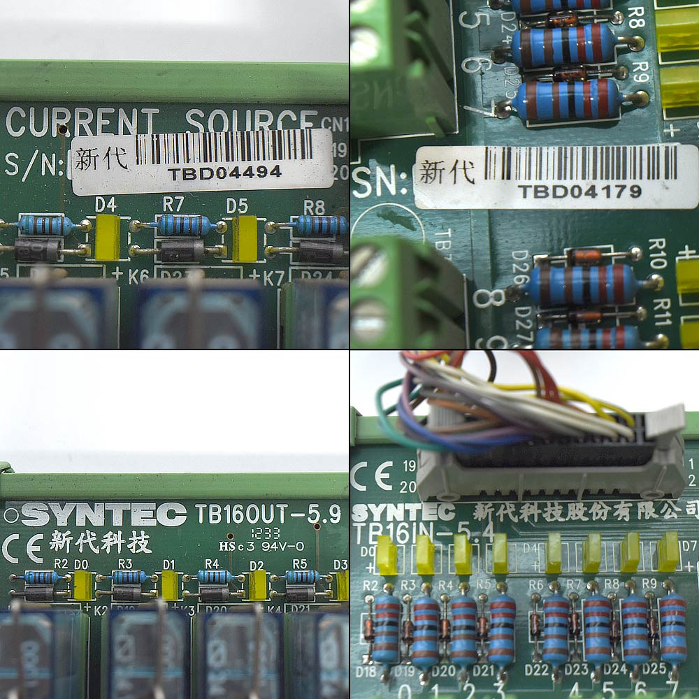 Syntec Di Module Syntec TB16IN-5.4 Input Module Interface w/ TB16OUT-5.9 Output Module ...