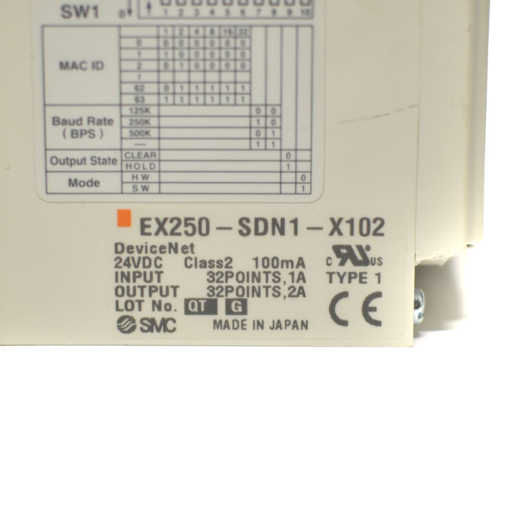 SMC EX250-SDN1-X102 DeviceNet Serial Interface w/Valves