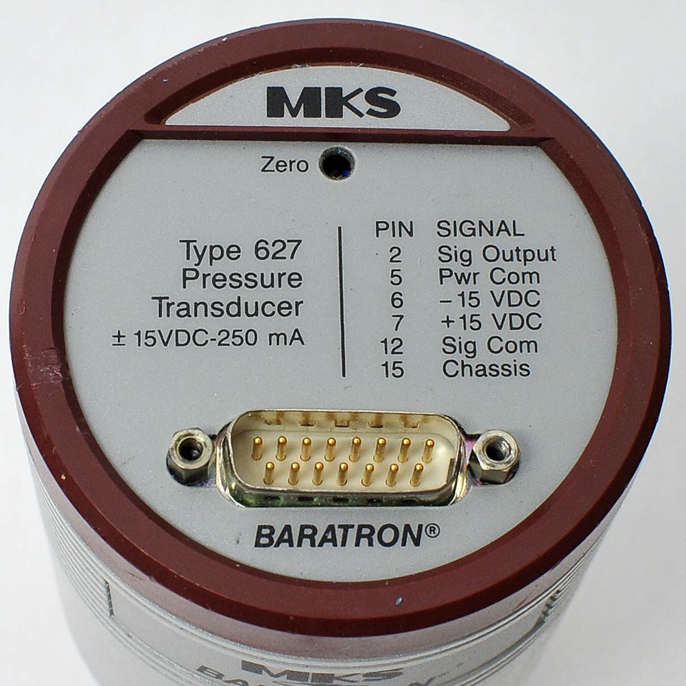 MKS Baratron 627A01TBC 1 Torr Capacitance Manometer
