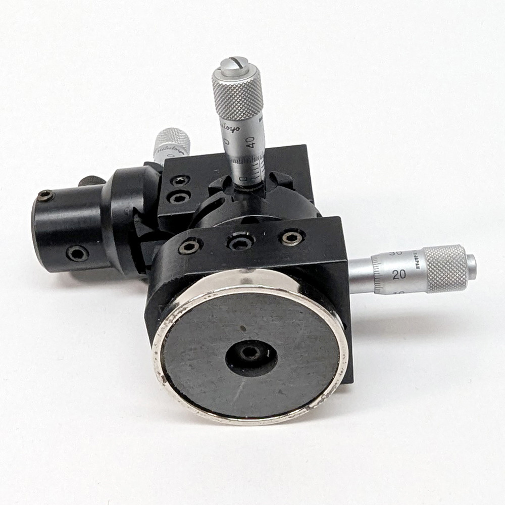 セルシス QUMARION Alessi XYZ Axis Micromanipulator Micro Positioner w/Mitutoyo