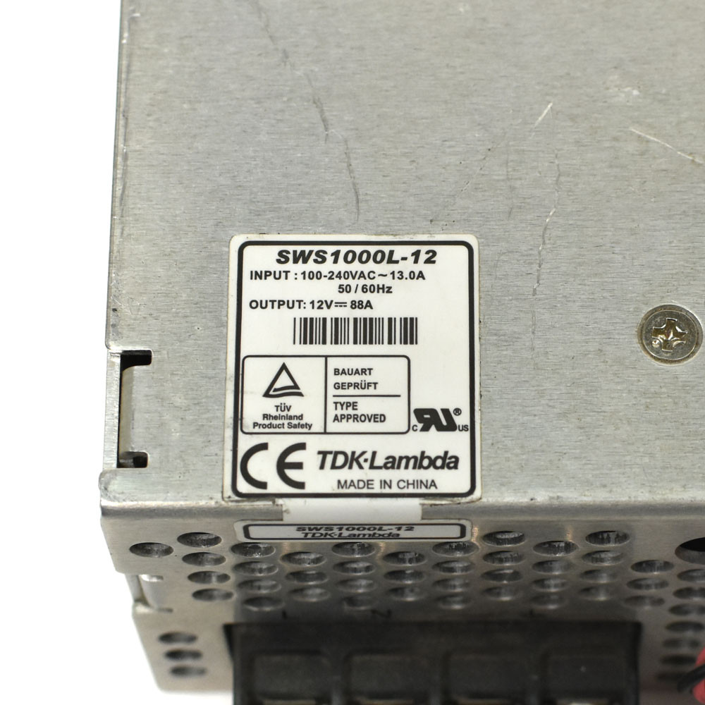 TDK-Lambda SWS1000L-12 1000W Switching Power Supply, 12V 88A
