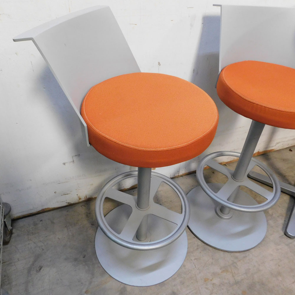 Ikea Billsta Bar Height Round Table w/ (4) Hon Flock Swivel Stools Set