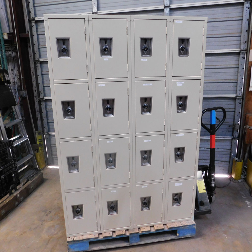 Locker Lock Back Republic Storage Locker Set Back to Back 32-Door Combination Lock