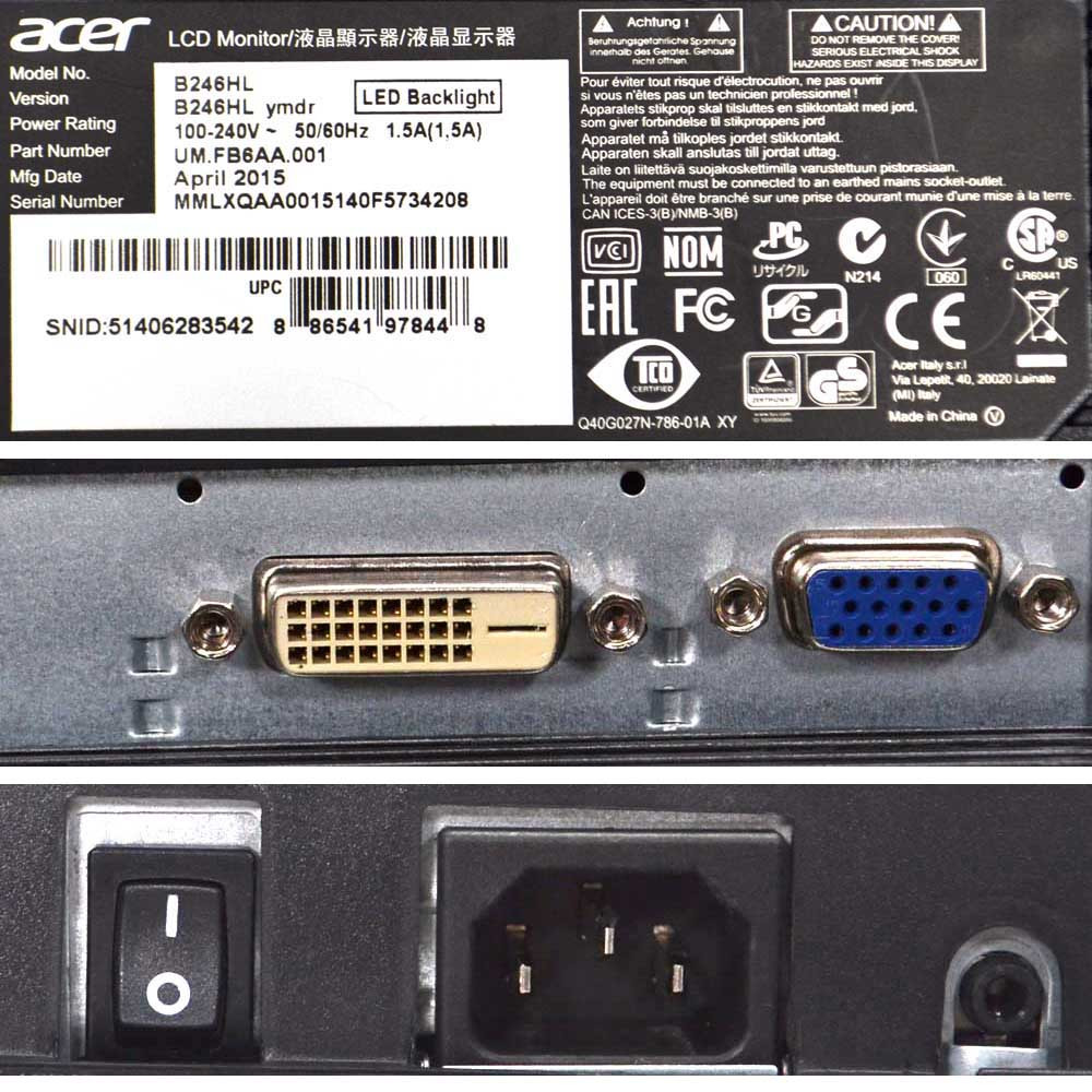 Acer B246HL 24