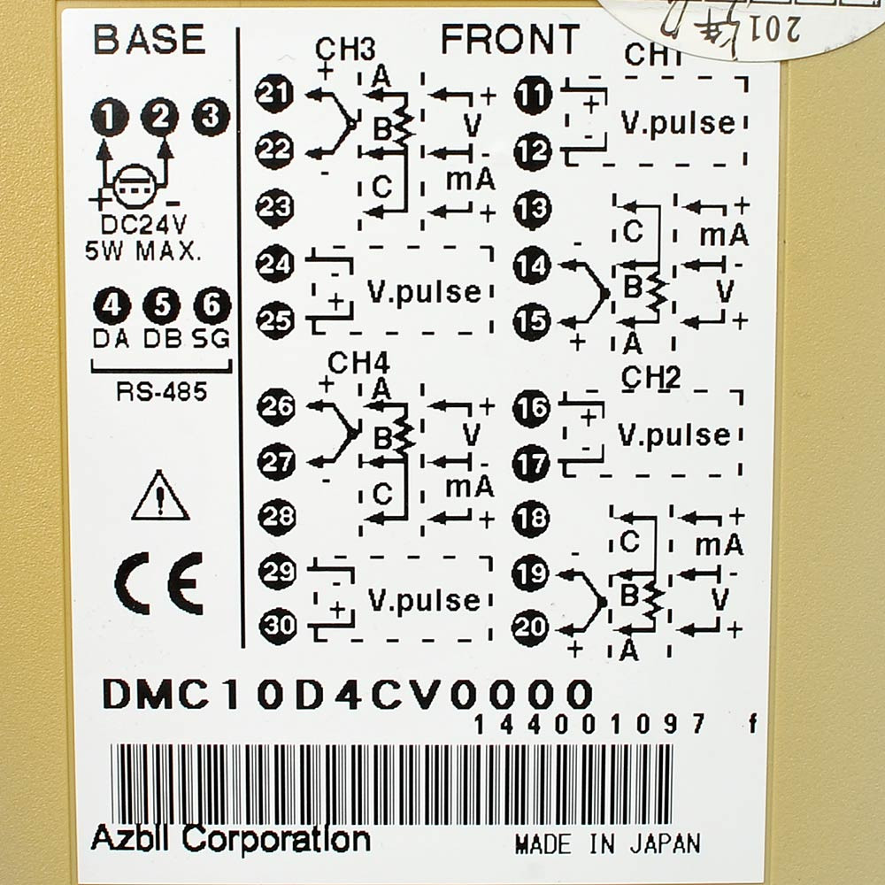Yamatake Azbil DMC10 4-Channel Multifunction Temperature