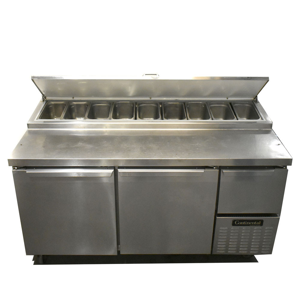 Continental Refrigerator CPA68 Stainless Steel 2-Full Door 68