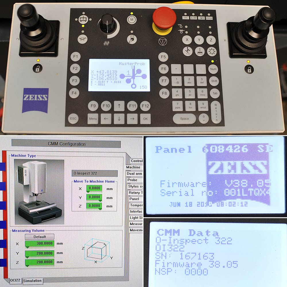 Zeiss O-Inspect 322 CMM Optical/Tactile With VAST XXT Probe