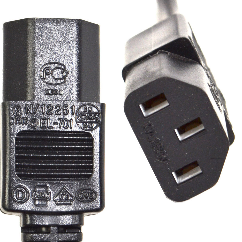 Ching Cheng EL-502 10A 250V Italy Plug to EL-701 C13 Power Cable 6ft