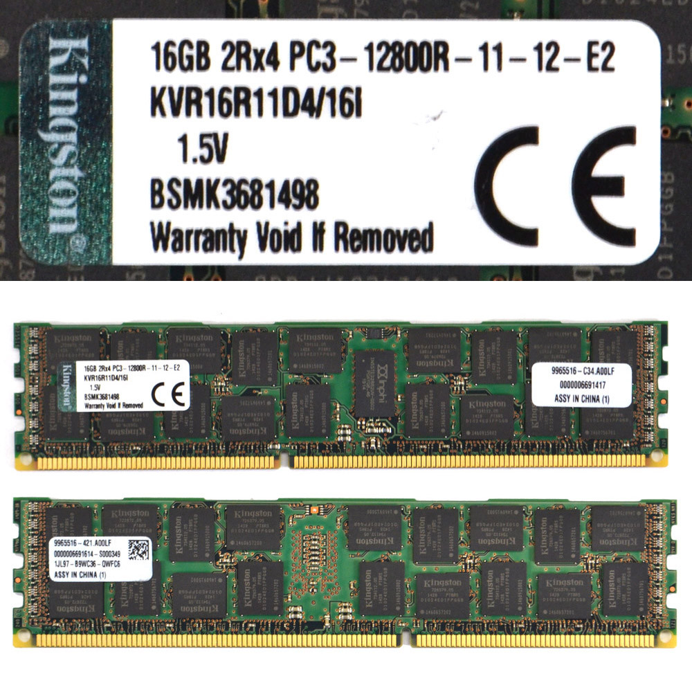 Kingston KVR16R11D4/16I Server ECC Memory 16GB DDR3 (6)