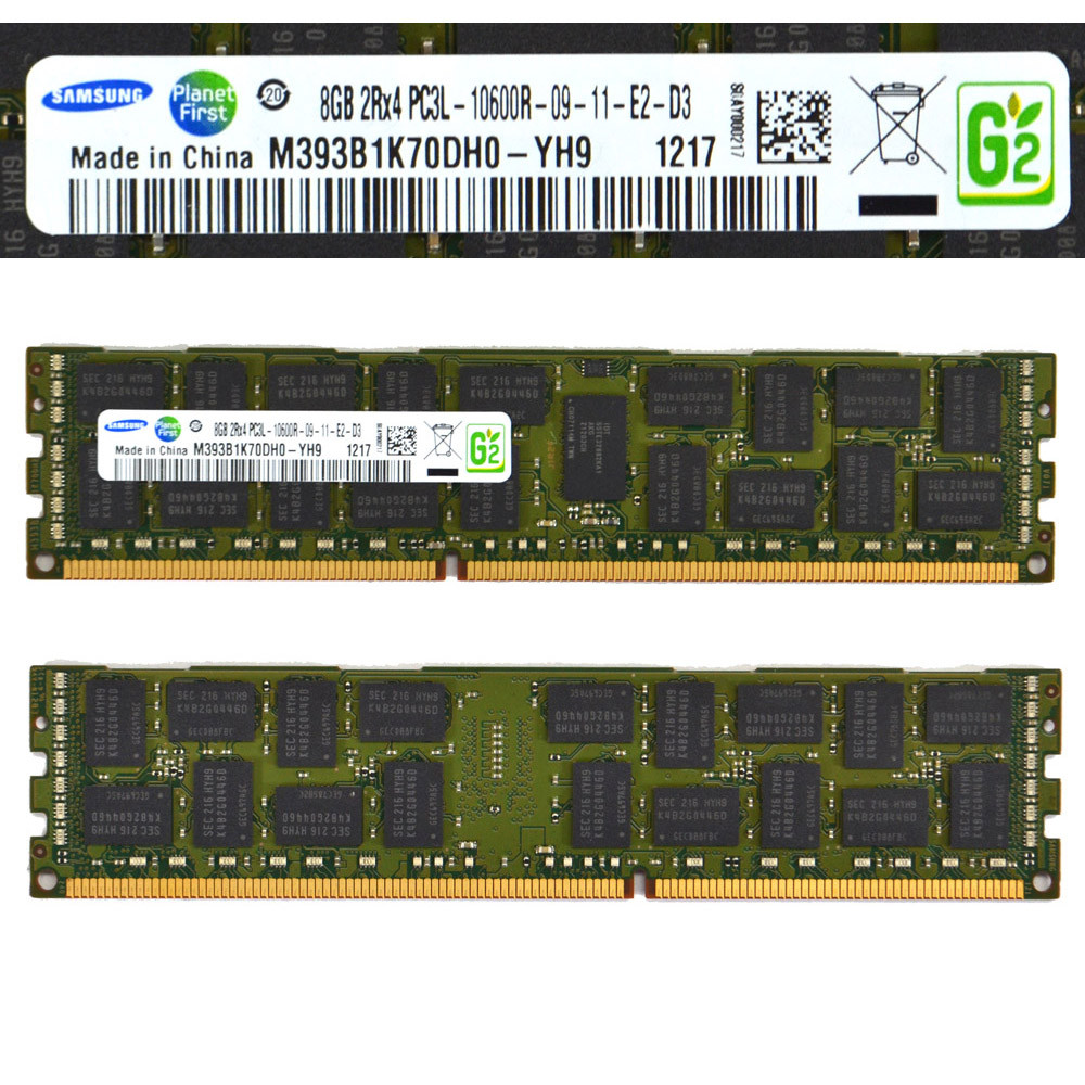 Samsung M393B1K70DH0-YH9 Server ECC Memory 8GB DDR3 (16)