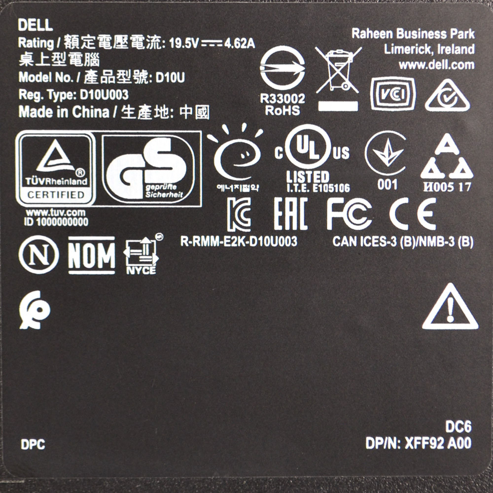 Dell OptiPlex 5060 Micro Desktop Intel i5-8500T 2.10GHz 256GB 16GB