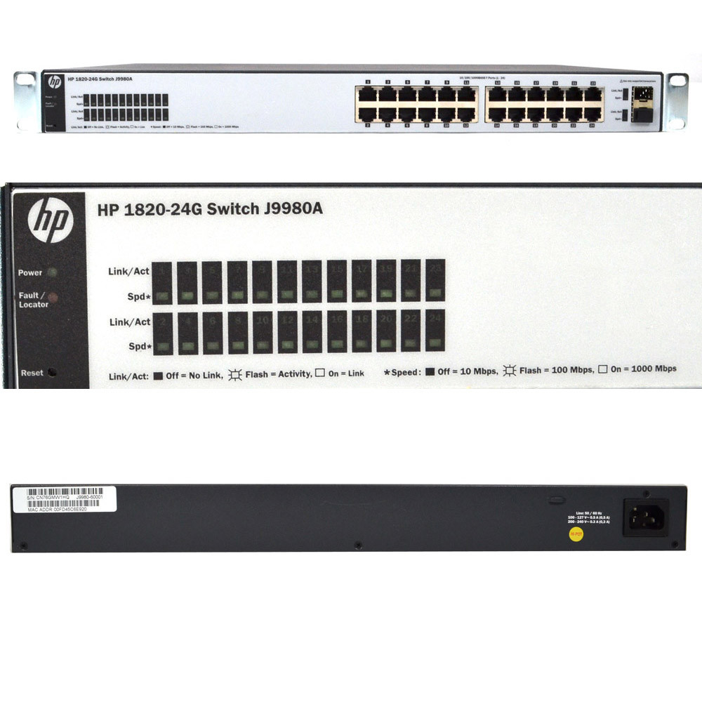 HPE J9980A 1820-24G OfficeConnect Ethernet Switch 24-Port